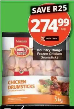 Checkers Hyper Country Range Frozen Chicken Drumsticks offer