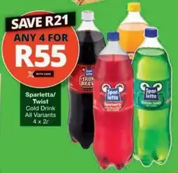 Checkers Hyper Sparletta/ Twist Cold Drink All Variants offer