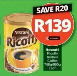 Checkers Hyper Nescafé Ricoffy Instant Coffee offer