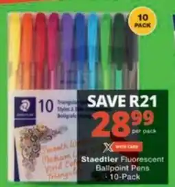 Checkers Hyper Staedtler Fluorescent Ballpoint Pens offer