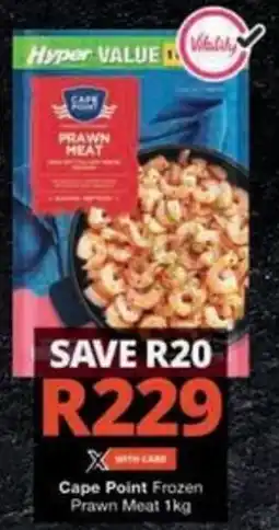 Checkers Hyper Cape Point Frozen Prawn Meat offer