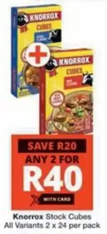 Checkers Hyper Knorrox Stock Cubes All Variants offer