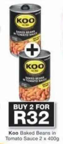 Checkers Hyper Koo Baked Beans in Tomato Sauce offer