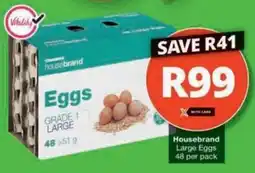 Checkers Hyper Housebrand Large Eggs offer
