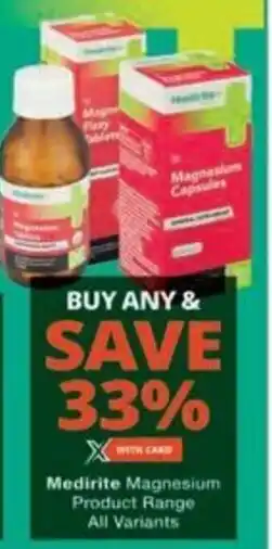 Checkers Hyper Medirite Magnesium Product Range All Variants offer