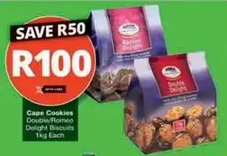 Checkers Hyper Cape Cookies Double/ Romeo Delight Biscuits offer
