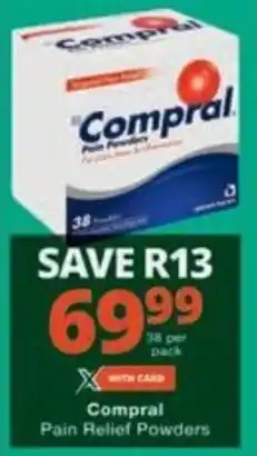 Checkers Hyper Compral Pain Relief Powders offer