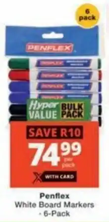 Checkers Hyper Penflex White Board Markers offer