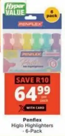 Checkers Hyper Penflex Higlo Highlighters offer