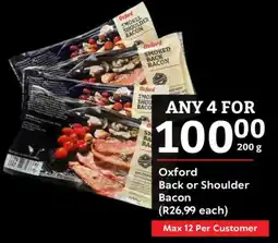 Oxford Freshmarket Oxford Back or Shoulder Bacon offer