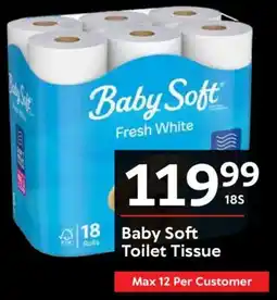 Oxford Freshmarket Baby Soft Toilet Tissue offer