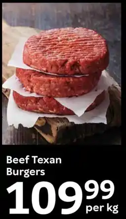 Oxford Freshmarket Beef Texan Burgers offer