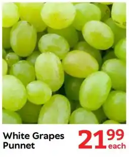 Oxford Freshmarket White Grapes Punnet offer