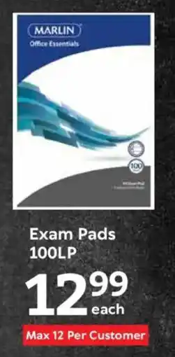 Oxford Freshmarket Marlin Exam Pads 100LP offer