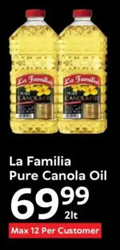 Oxford Freshmarket La Familia Pure Canola Oil offer