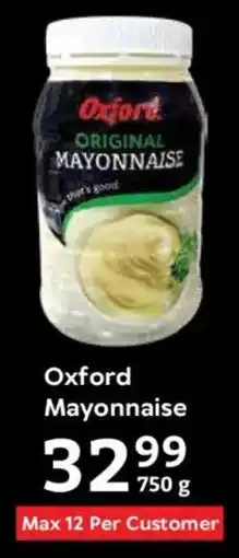 Oxford Freshmarket Oxford Mayonnaise offer