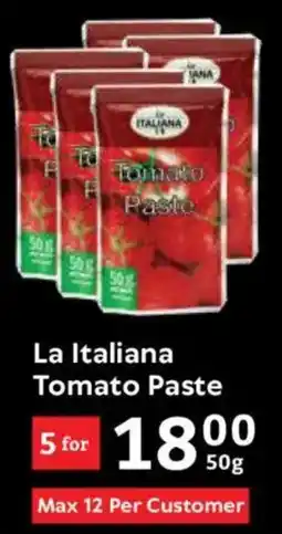 Oxford Freshmarket La Italiana Tomato Paste offer
