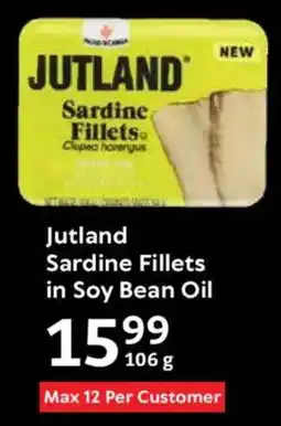 Oxford Freshmarket Jutland Sardine Fillets in Soy Bean Oil offer