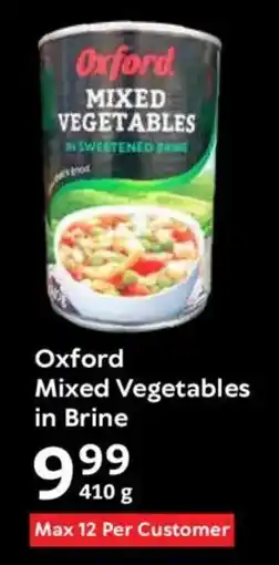 Oxford Freshmarket Oxford Mixed Vegetables in Brine offer