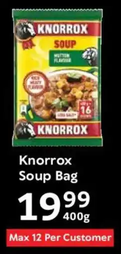 Oxford Freshmarket Knorrox Soup Bag offer