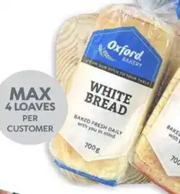 Oxford Freshmarket Oxford Sliced/ Unsliced White Bread offer