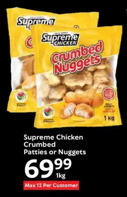 Oxford Freshmarket Supreme Chicken Crumbed Patties or Nuggets offer