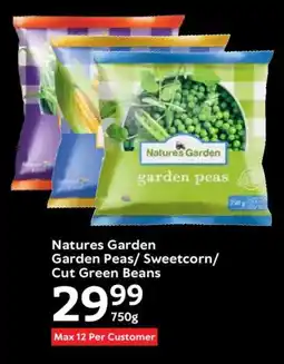 Oxford Freshmarket Natures Garden Garden Peas/ Sweetcorn/ Cut Green Beans offer