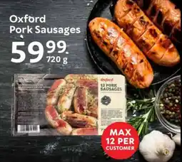 Oxford Freshmarket Oxford Pork Sausages offer