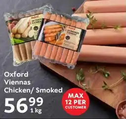 Oxford Freshmarket Oxford Viennas Chicken/ Smoked offer