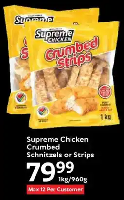 Oxford Freshmarket Supreme Chicken Crumbed Schnitzels or Strips offer