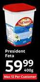 Oxford Freshmarket President Feta offer