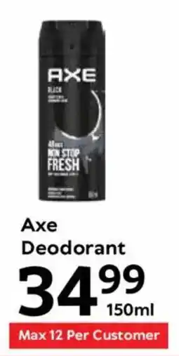 Oxford Freshmarket Axe Deodorant offer