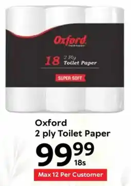 Oxford Freshmarket Oxford 2 ply Toilet Paper offer