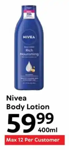 Oxford Freshmarket Nivea Body Lotion offer