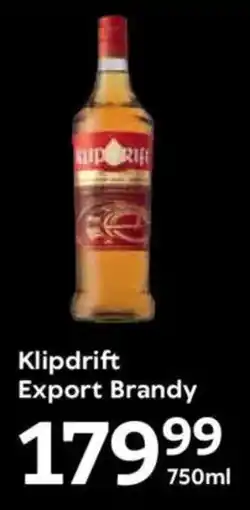 Oxford Freshmarket Klipdrift Export Brandy offer