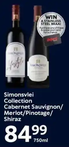 Oxford Freshmarket Simonsvlei Collection Cabernet Sauvignon/ Merlot/ Pinotage/ Shiraz offer