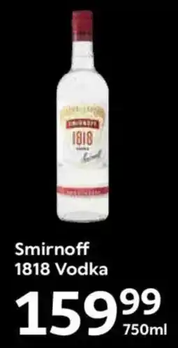 Oxford Freshmarket Smirnoff 1818 Vodka offer