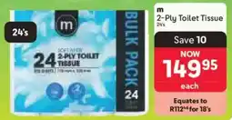 Makro m 2-Ply Toilet Tissue offer