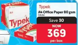 Makro Typek A4 Office Paper 80gsm offer