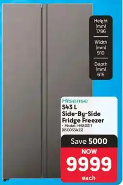 Makro Hisense Side-By-Side Fridge Freezer offer