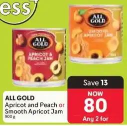 Makro ALL GOLD Apricot and Peach or Smooth Apricot Jam offer