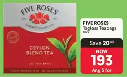 Makro FIVE ROSES Tagless Teabags offer