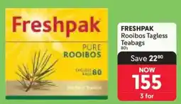 Makro FRESHPAK Rooibos Tagless Teabags offer