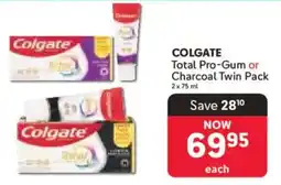 Makro COLGATE Total Pro-Gum or Charcoal Twin Pack offer