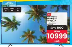 Makro TCL 164 cm 65" Smart QLED Google TV offer