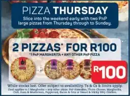 Pick n Pay Hypermarket 1 pnp margherita + any other pηp pizza offer