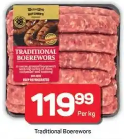 Pick n Pay Hypermarket Traditional Boerewors offer