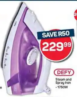 Pick n Pay DEFY Steam and Spray Iron offer