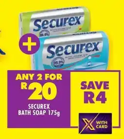 Shoprite SECUREX BATH SOAP 175g offer