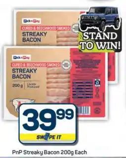 Pick n Pay Hypermarket PnP Streaky Bacon 200g Each offer